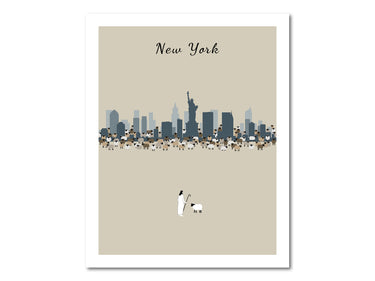 Lost Sheep from New York City Poster Print